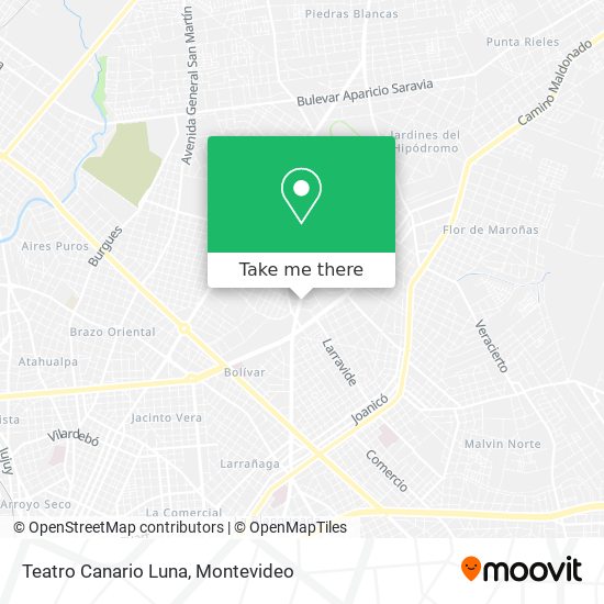 Teatro Canario Luna map