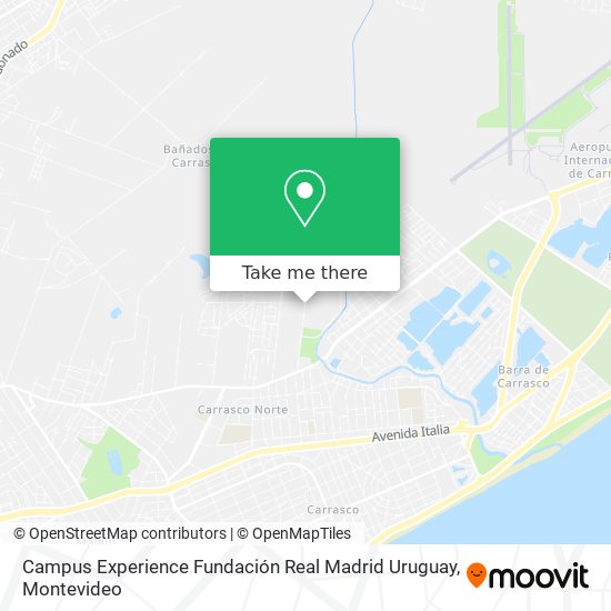 Campus Experience Fundación Real Madrid Uruguay map