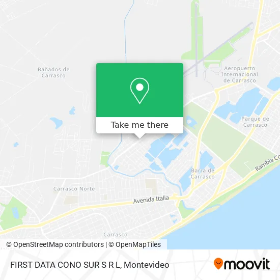 FIRST DATA CONO SUR S R L map
