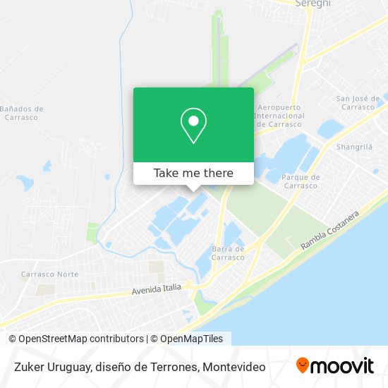 Zuker Uruguay, diseño de Terrones map