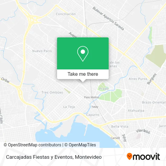 Carcajadas Fiestas y Eventos map