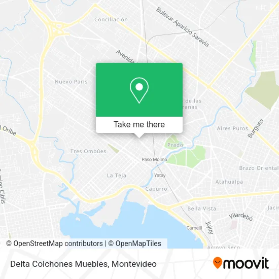 Delta Colchones Muebles map
