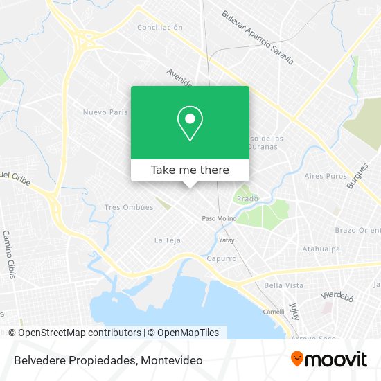 Belvedere Propiedades map