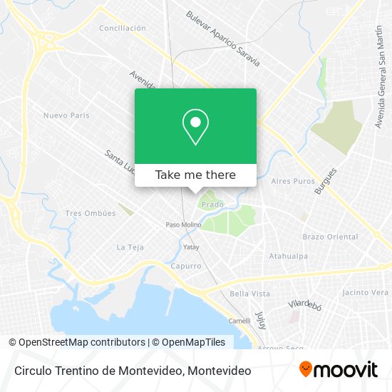 Circulo Trentino de Montevideo map