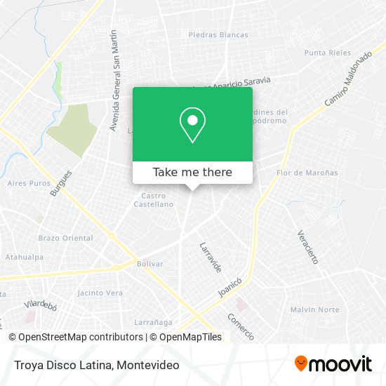 Troya Disco Latina map