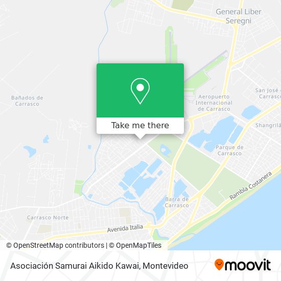 Mapa de Asociación Samurai Aikido Kawai