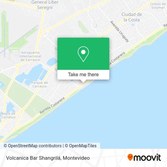 Mapa de Volcanica Bar Shangrilá