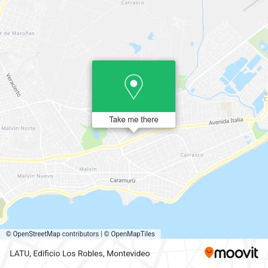 LATU, Edificio Los Robles map