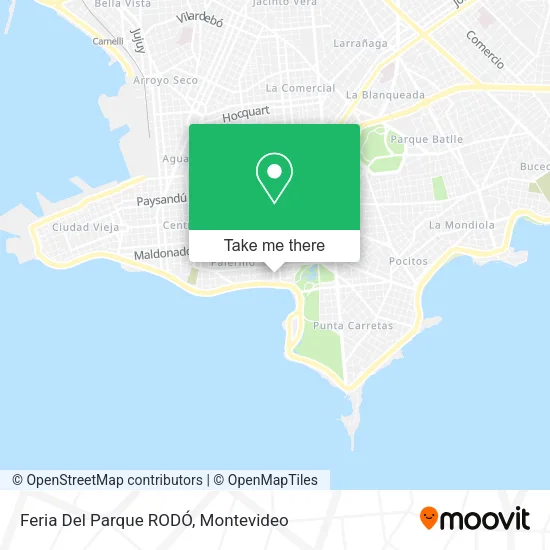 Mapa de Feria Del Parque RODÓ
