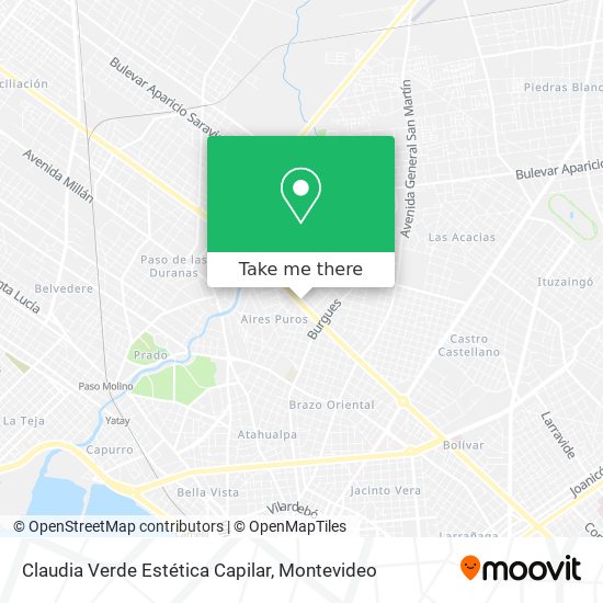 Claudia Verde Estética Capilar map