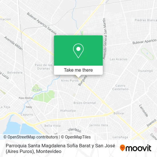 Parroquia Santa Magdalena Sofía Barat y San José (Aires Puros) map