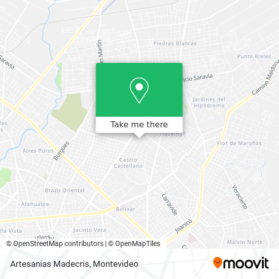 Artesanias Madecris map