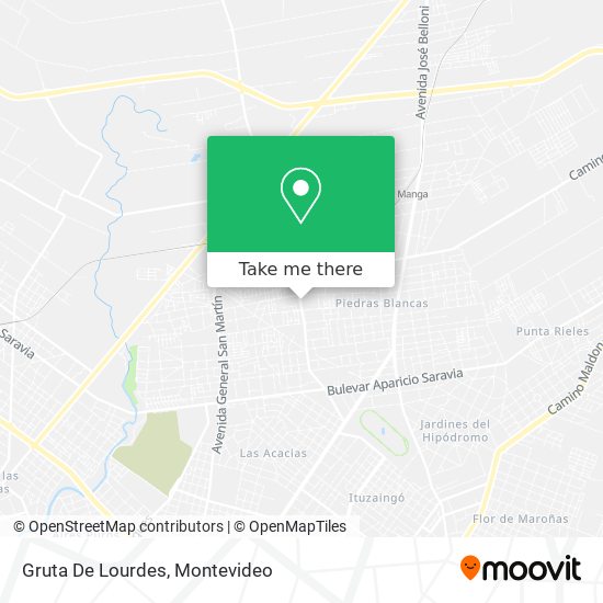 Gruta De Lourdes map