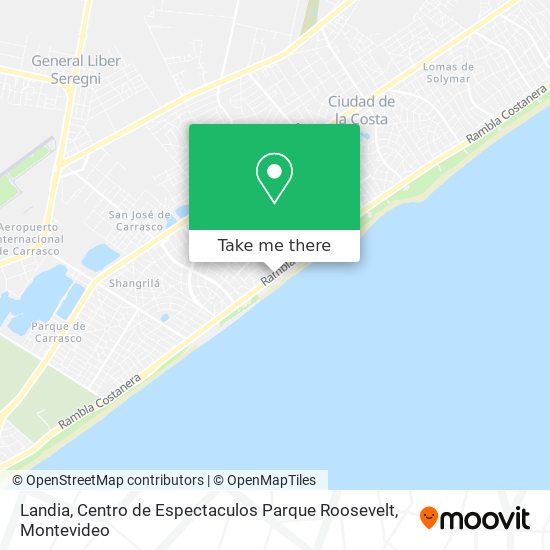 Landia, Centro de Espectaculos Parque Roosevelt map