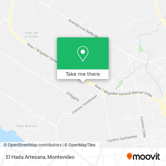 El Hada Artesana map