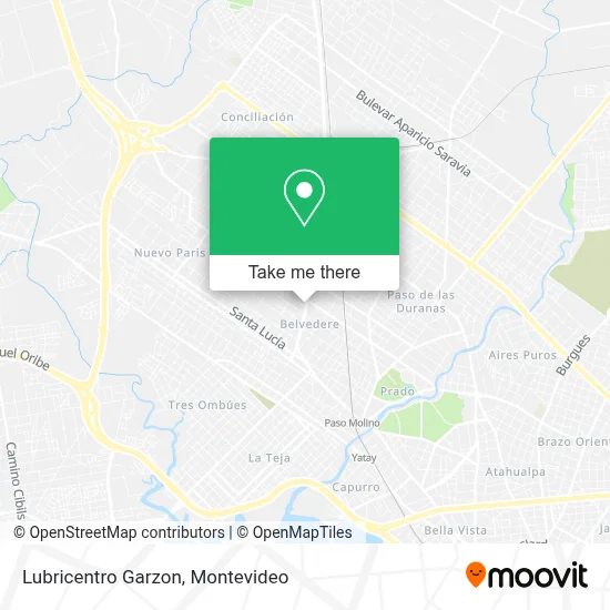 Lubricentro Garzon map