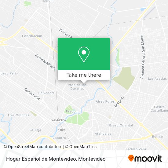 Hogar Español de Montevideo map