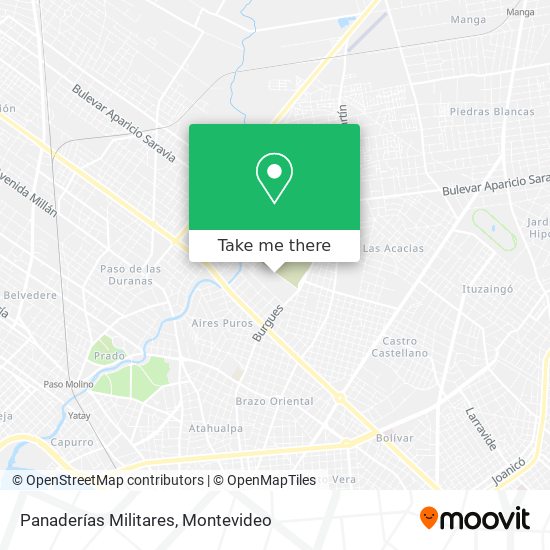 Panaderías Militares map