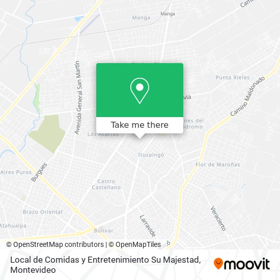 Local de Comidas y Entretenimiento Su Majestad map
