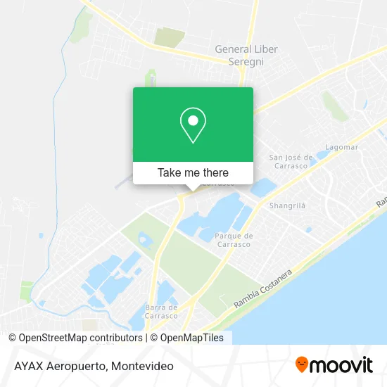 Mapa de AYAX Aeropuerto