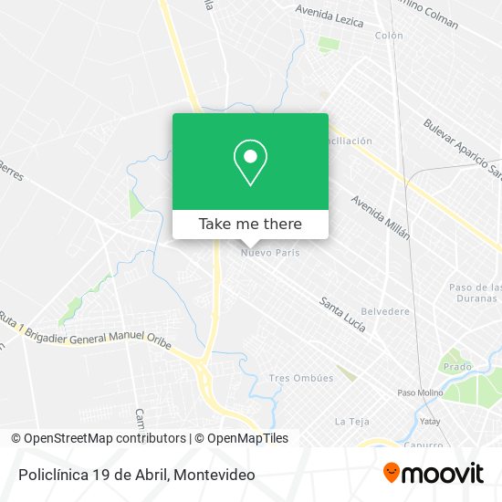 Policlínica 19 de Abril map