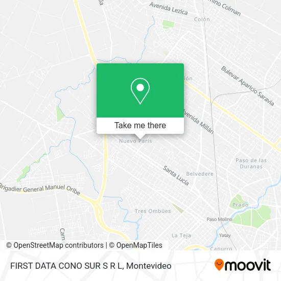 Mapa de FIRST DATA CONO SUR S R L