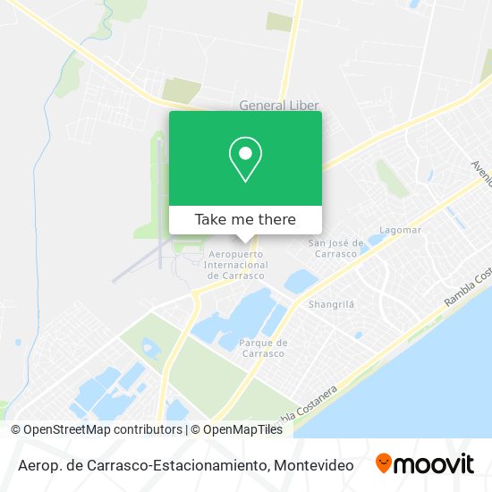 Aerop. de Carrasco-Estacionamiento map