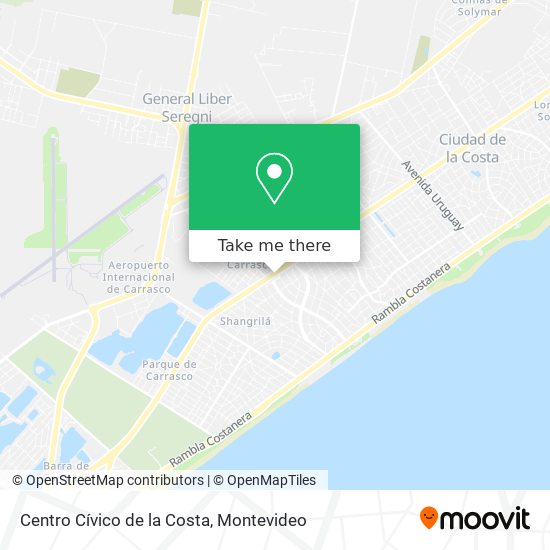 Centro Cívico de la Costa map