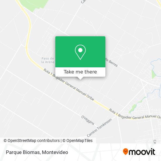 Parque Biomas map