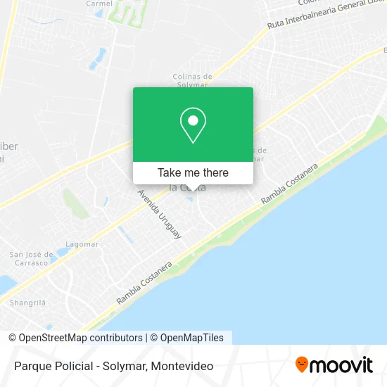 Mapa de Parque Policial - Solymar