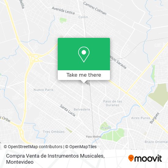 Compra Venta de Instrumentos Musicales map