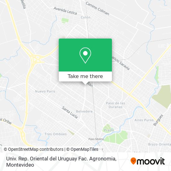 Mapa de Univ. Rep. Oriental del Uruguay Fac. Agronomia