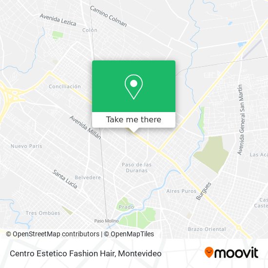 Mapa de Centro Estetico Fashion Hair