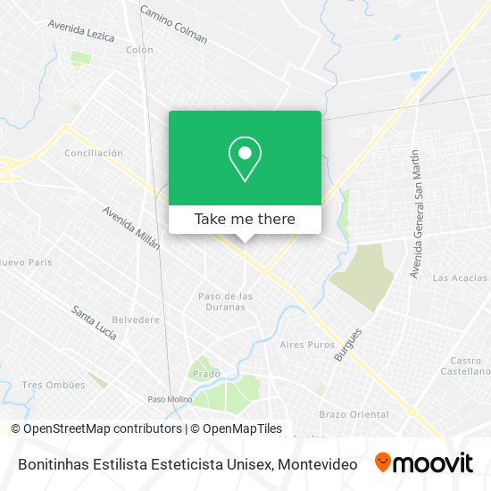 Bonitinhas Estilista Esteticista Unisex map