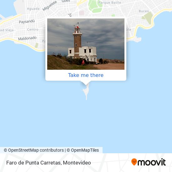 Faro de Punta Carretas map