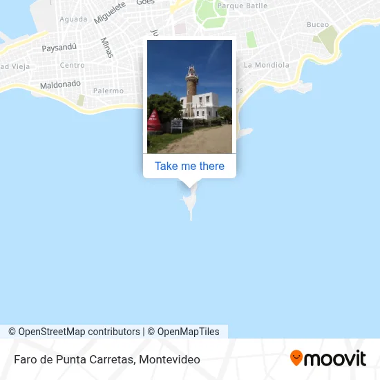 Faro de Punta Carretas map