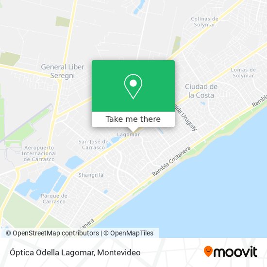 Óptica Odella Lagomar map