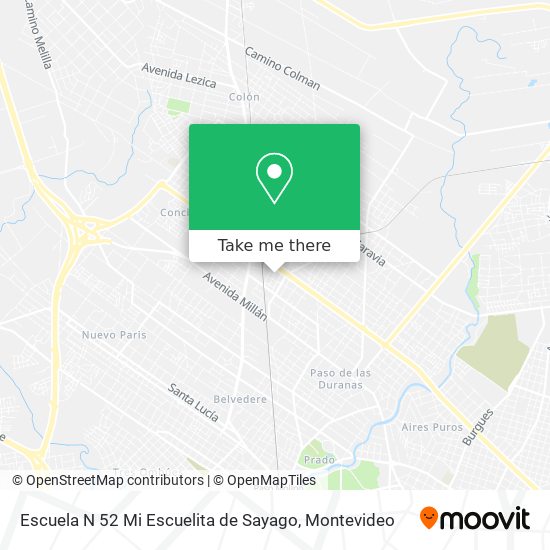 Escuela N 52 Mi Escuelita de Sayago map