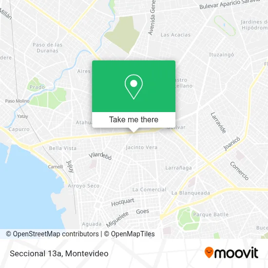 Seccional 13a map