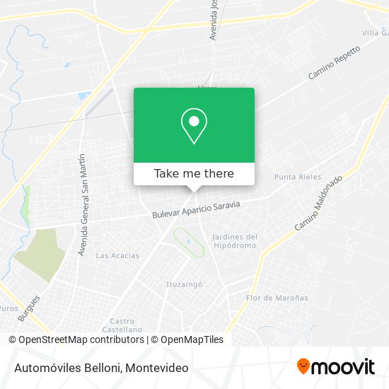 Automóviles Belloni map