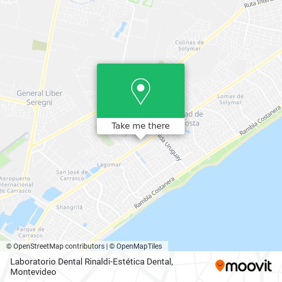 Mapa de Laboratorio Dental Rinaldi-Estética Dental