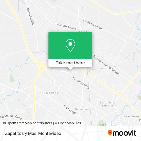 Zapatitos y Mas map
