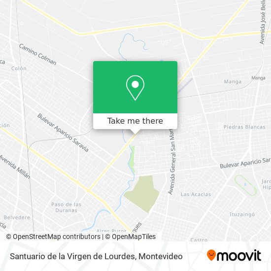 Santuario de la Virgen de Lourdes map