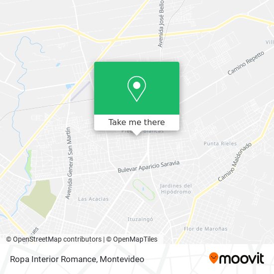 Ropa Interior Romance map