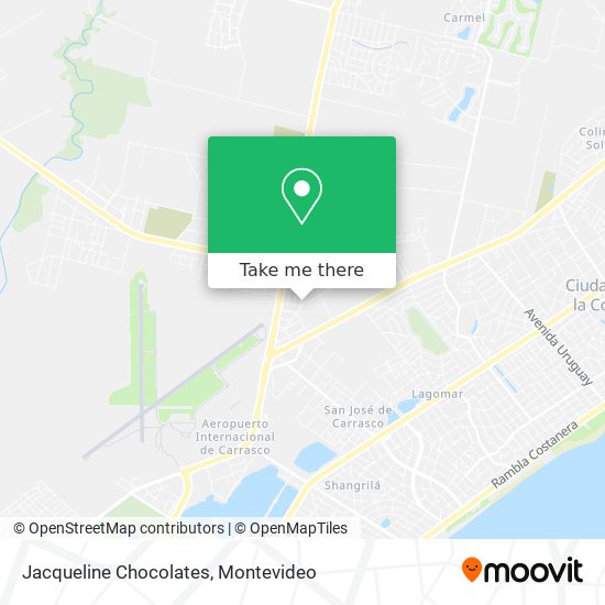 Mapa de Jacqueline Chocolates