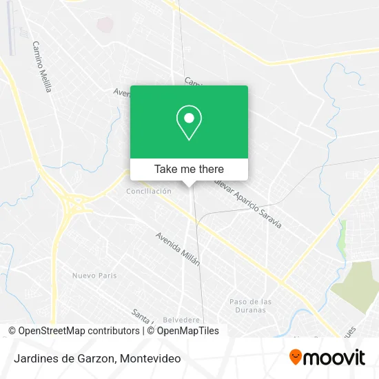 Mapa de Jardines de Garzon