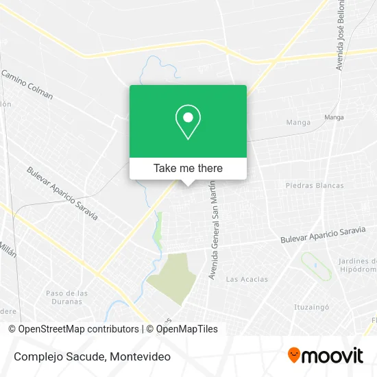 Mapa de Complejo Sacude