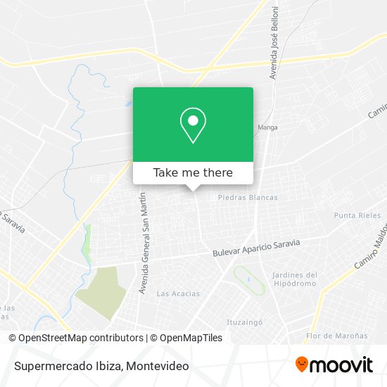 Supermercado Ibiza map