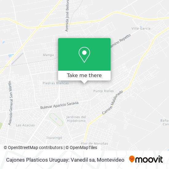 Cajones Plasticos Uruguay: Vanedil sa map