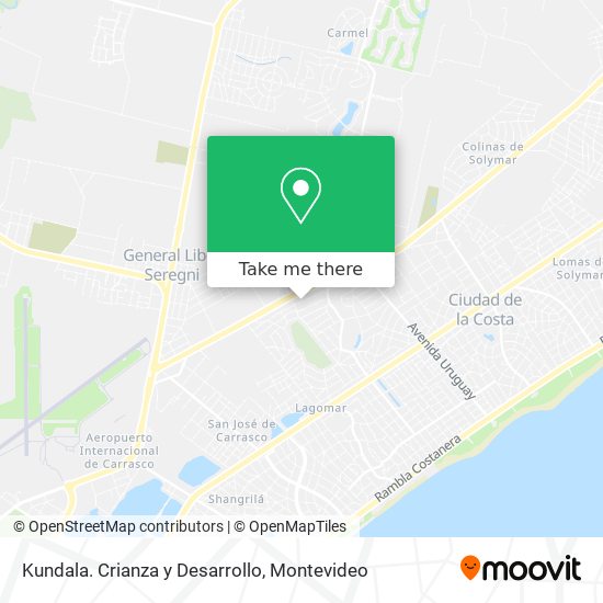 Kundala. Crianza y Desarrollo map